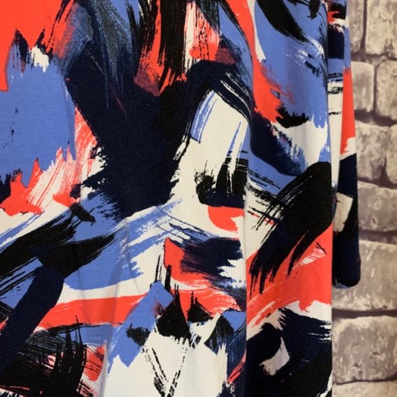 Laura Ashley 2X Multicolored Top - Picture 4 of 9